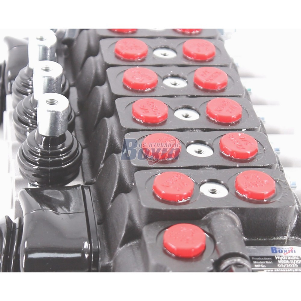 OEM and Custom SD6 Manual and Joystick 7 Spool Sectional Directional Valve Production detail image